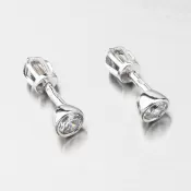 Dámske náušnice biele zlato 585 zirkón 52GZ-8053-B