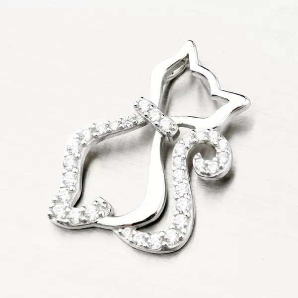 Strieborný prívesok mačka PKL-3130