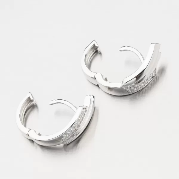 Strieborné kruhy so zirkónmi PKL-2189