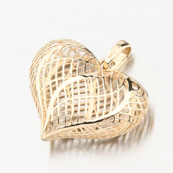 Zlatý filigránový prívesok srdce 13R-427