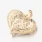 Zlatý filigránový prívesok srdce 13R-427