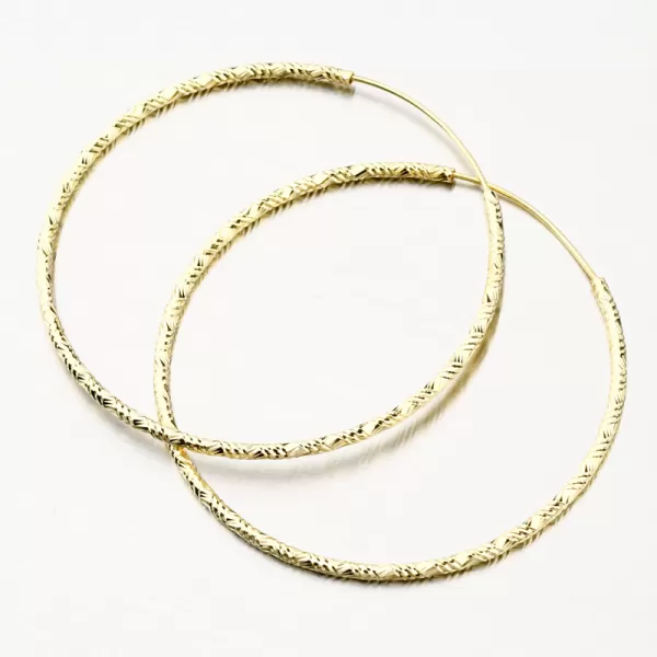 Strieborné pozlátené náušnice kruhy PKL-2163