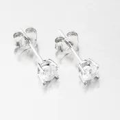 Strieborné náušnice kôstky so zirkónom UPST-121671