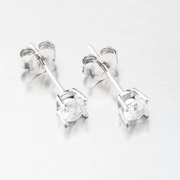 Strieborné náušnice kôstky so zirkónom UPST-121671