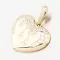 Veľké zlaté srdce so zirkónmi DZ2403-ZIR