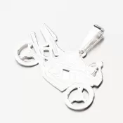 Strieborný prívesok motorka PAMŠ-130033-Ag