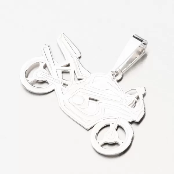 Strieborný prívesok motorka PAMŠ-130033-Ag