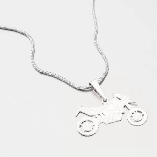 Strieborný prívesok motorka PAMŠ-130414-Ag