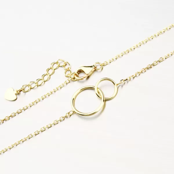 Strieborný pozlátený náhrdelník PKL-5016