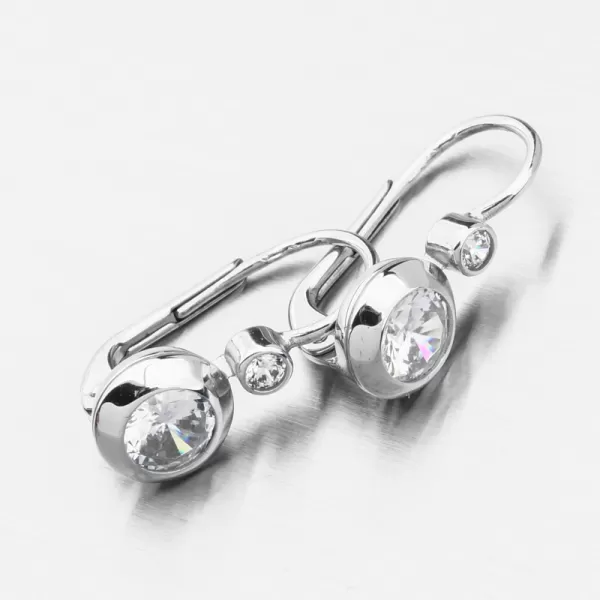 Náušnice v bielom zlate 688P-120076