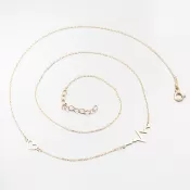 Zlatý náhrdelník Heart Beat 15R-049