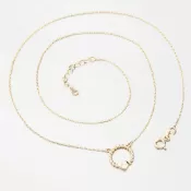 Zlatý náhrdelník so srdcom GCA15-003