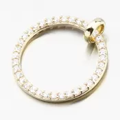 Prívesok zo žltého zlata DZF3775-ZL-ZIR