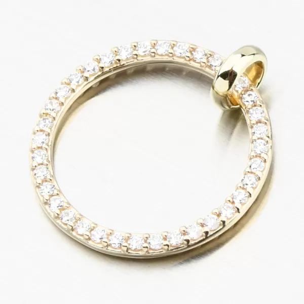 Prívesok zo žltého zlata DZF3775-ZL-ZIR