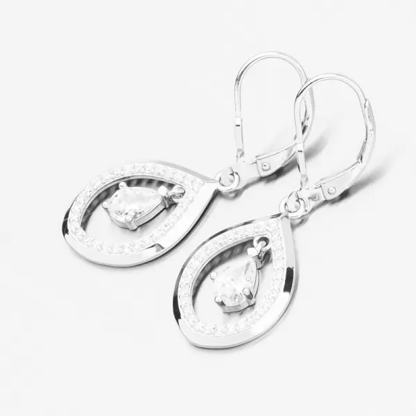 Visiace náušnice so zirkónmi PKL-2224