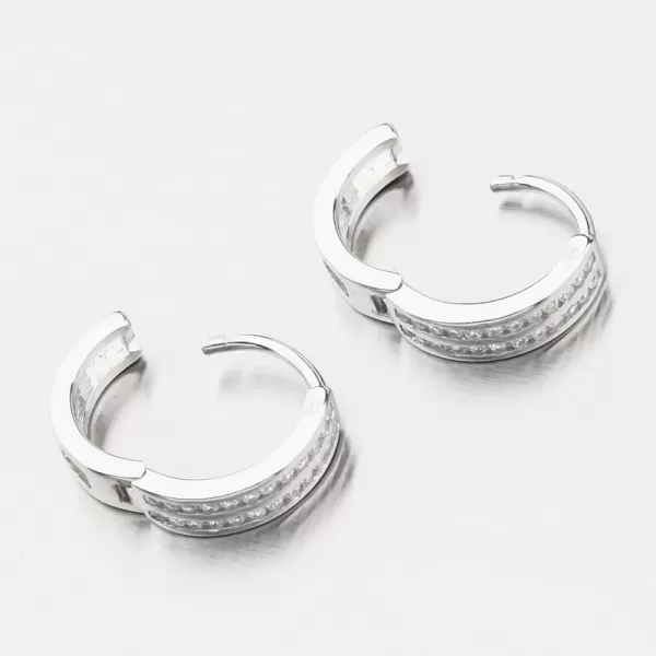 Strieborné kruhy so zirkónmi PKL-2179