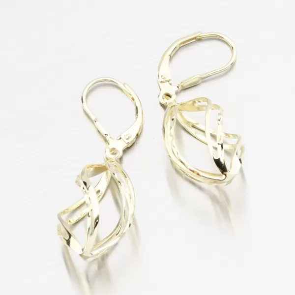 Čalúnené strieborné náušnice PKL-2281