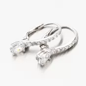 Náušnice z bieleho zlata 668P-120414