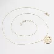 Zlatý náhrdelník Strom života so zirkónmi 55GZ-5021-ZL