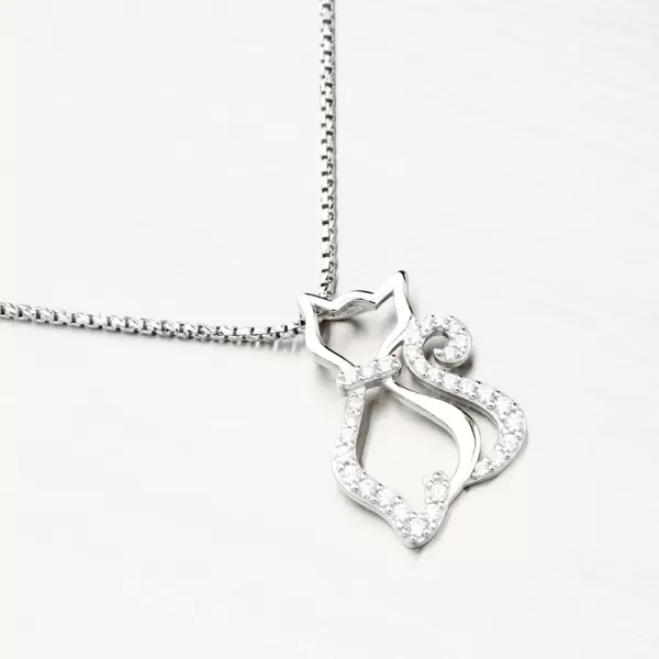 Strieborný prívesok mačka PKL-3130