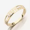 Zlatý prsteň so zirkónmi DZ2033ZL-ZIR