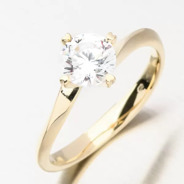 Zlatý dámsky prsteň DZF 4700-ZL-ZIR