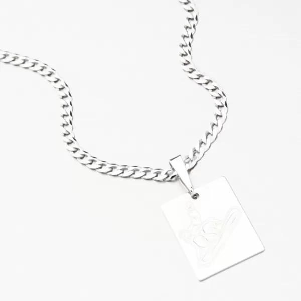 Strieborný prívesok snowboard PAMŠ-130750-Ag