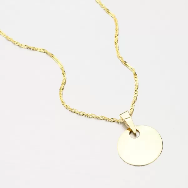 Zlatý okrúhly prívesok 322P-130040