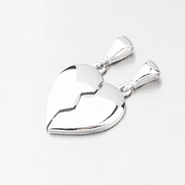 Zlatý prívesok rozpolená srdce GCA13-019