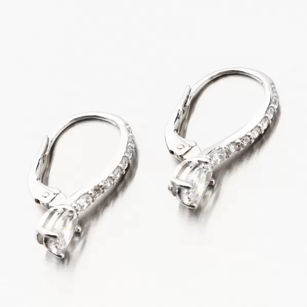 Náušnice z bieleho zlata 668P-120414