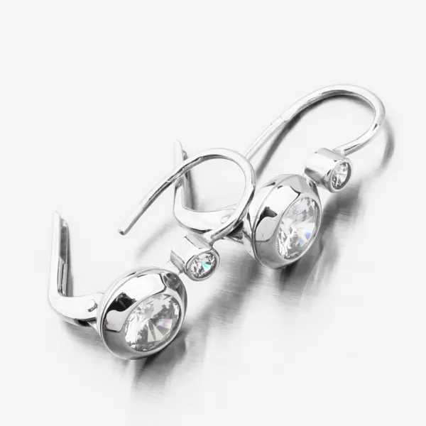 Náušnice v bielom zlate 688P-120076