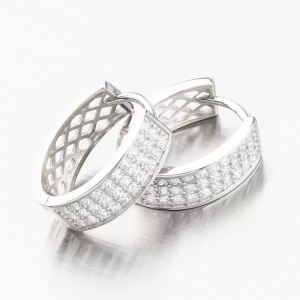 Strieborné kruhy so zirkónmi PKL-2199