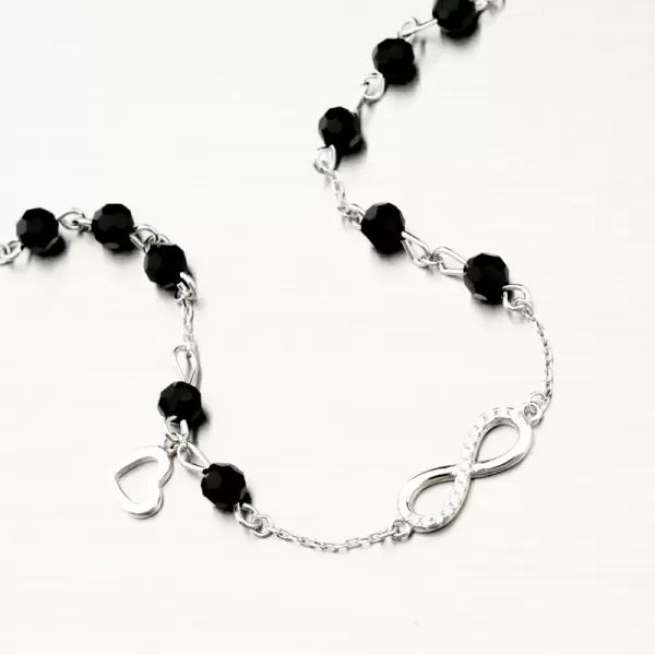 Strieborný náramok nekonečno PKL-4009