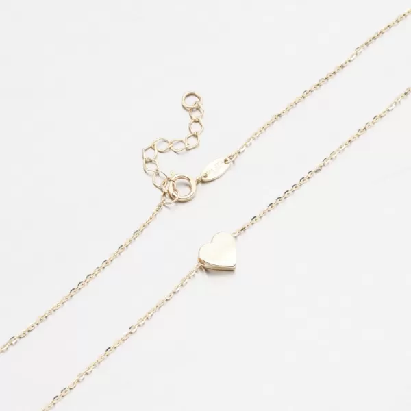 Zlatý náhrdelník so srdcom 144p-150668