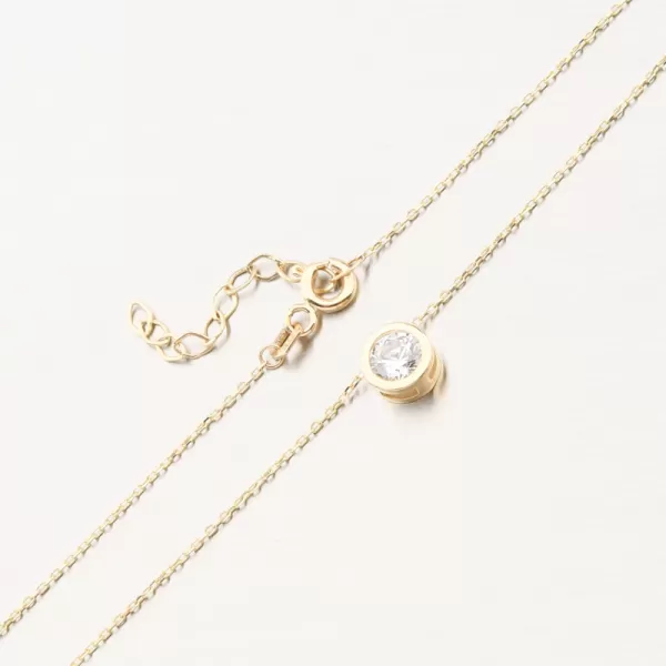 Zlatý náhrdelník so zirkónom 164P-152361