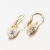 Detské náušnice žlté zlato 585 zirkón 52DN-2749ZMB