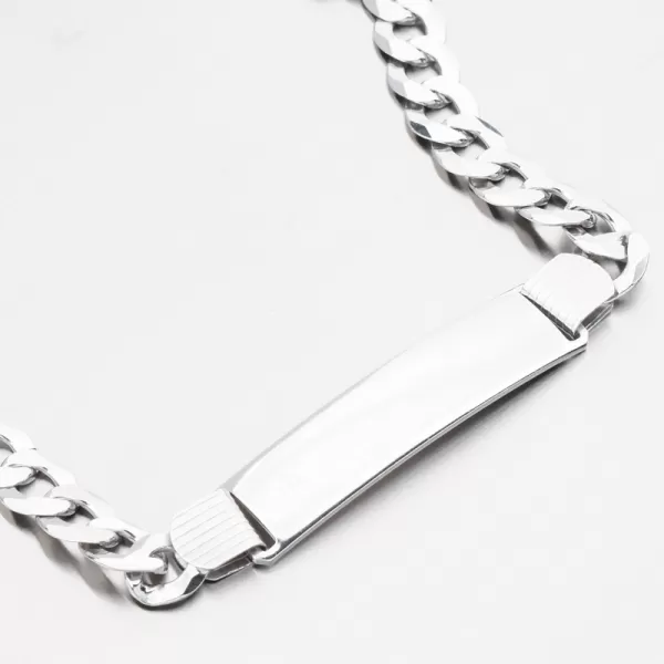 Strieborný náramok Pancer s doskou CHRS-08-200-SF-IVL