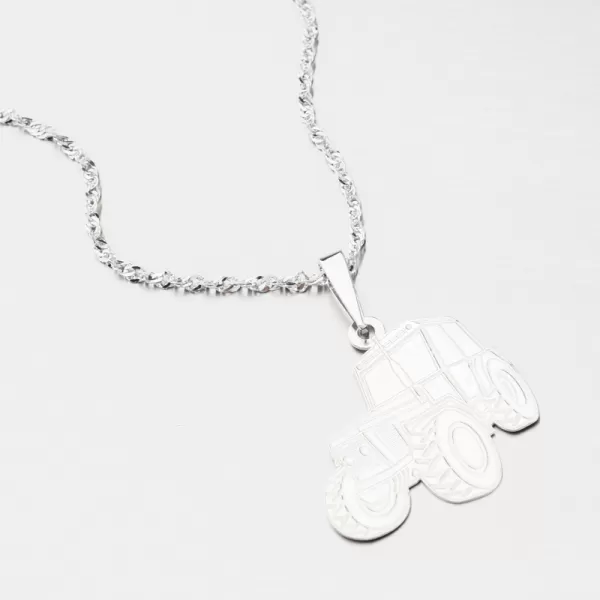 Strieborný prívesok traktor PAMŠ-130788-Ag