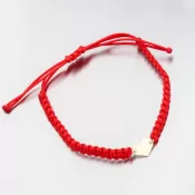 Náramok s červeným strunom so srdcom 74-007ZL-CV