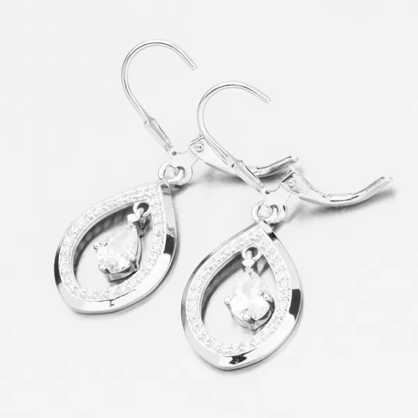 Visiace náušnice so zirkónmi PKL-2224