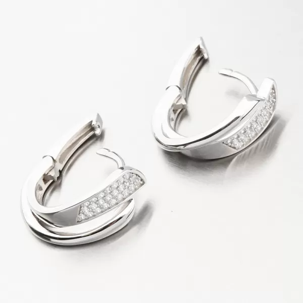 Strieborné kruhy so zirkónmi PKL-2192