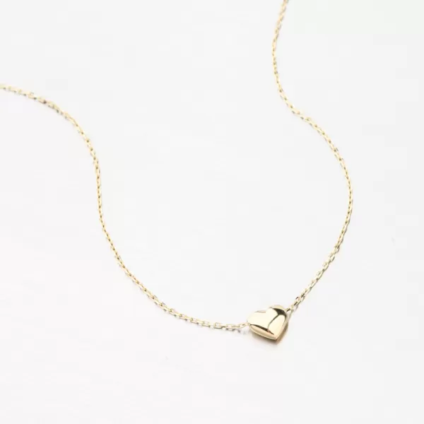 Zlatý náhrdelník so srdcom GCA15-007