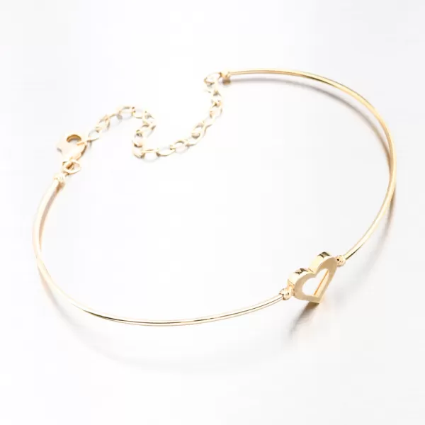 Gold Fixte náramok so srdcom 225p-142069