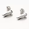 Dámske náušnice biele zlato 585 zirkón krídlo 52GZ-3063B