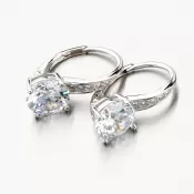 Strieborné náušnice so zirkónmi PKL-2146