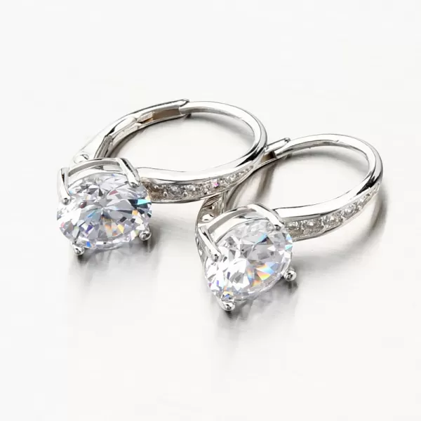 Strieborné náušnice so zirkónmi PKL-2146