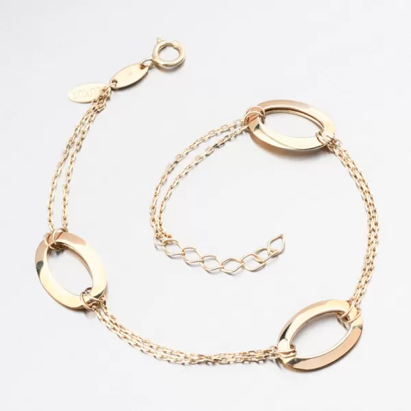 Zlatý náramok s oválnym 144p-141283-01