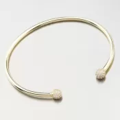 Zlatý pevný náramok GZF5777-ZL-ZIR