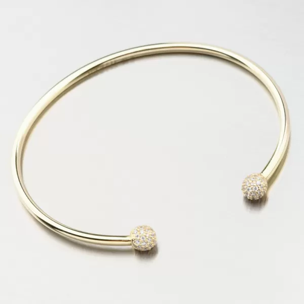 Zlatý pevný náramok GZF5777-ZL-ZIR