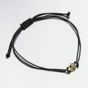 Šnúrkový náramok so zlatým príveskom LT14-014-ZL-ZEL